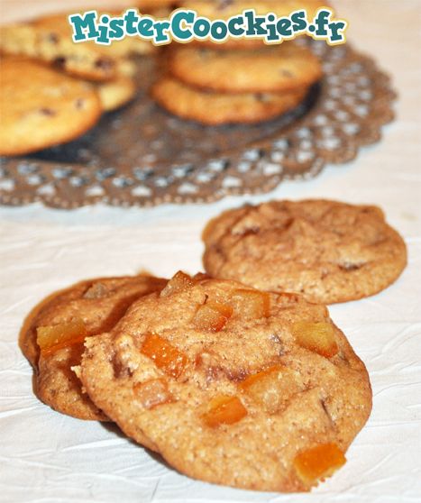 Cookies cannelle et écorces d'orange confites